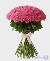 دسته گل رز هلندی صورتی (کد FIPFG)