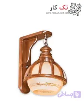 چراغ دیواری چوبی طرح چتری