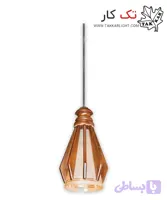 چراغ آویز چوبی 1 شعله طرح هشت‌پر