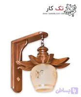 چراغ دیواری چوبی طرح ستاره
