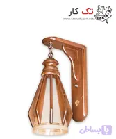 چراغ دیواری چوبی طرح هشت ‌پر