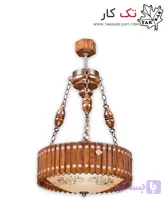 چراغ آویز چوبی طرح رومی(بزرگ)