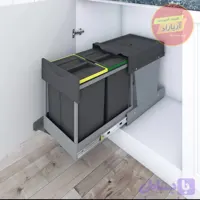 سطل زباله 2 قلو 40 لیتری لینک به درب کد 3655 برند پلاتین