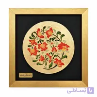 تابلو مدرن طرح گل ورق طلا 40×40 سانتی کد 1161