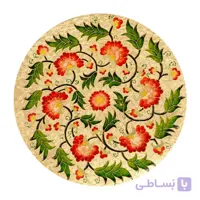 بشقاب دیوارکوب ورق طلا مدرن قطر 30 سانتی کد 945