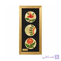 تابلو بشقاب مدرن چشم نظر ورق طلا 17×37 سانتی کد 1156
