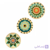 ست بشقاب دیواری مدرن ورق طلا کد 941