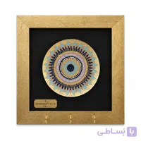 جاکلیدی دیواری مدرن ورق طلا 24×24 سانتی کد 1138