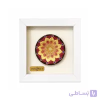 تابلو دیوارکوب مدرن ورق طلا 17×17 سانتی کد 1151
