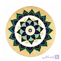 بشقاب دیوارکوب ورق طلا لوکس قطر 30 سانتی کد 949