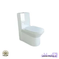 توالت فرنگی گلسار مدل رومنس 80 واش داون توربو + شیر بیده مخلوط با طرح کلکته