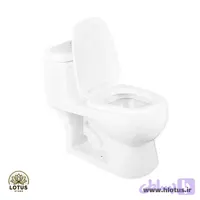 توالت فرنگی گلسار مدل پارمیس معمولی 68 واش داون + شیر بیده