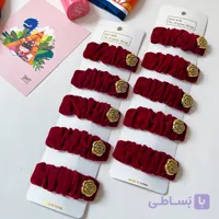 گیره تق تقی گل رز مخمل
