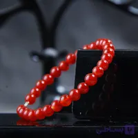 دستبند النگویی عقیق قرمز 5.05 گرم (سایز 6)