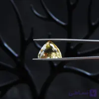 نگین سیترین طبیعی برزیلی تراش مثلث 5قیراط