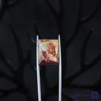 نگین فیروزه نیشابور رگه دار مربعی 3.44گرم