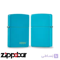 فندک زیپو اصل کد 49454 زیپو لوگو فیروزه ای – Zippo 49454Zl Turquoise
