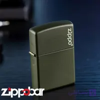 فندک زیپو اصل سبز مات 221Zl لوگو Zippo 221Zl Green Matte