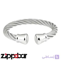 دستبند زیپو سیم کابلی تمام استیل | Zippo Cable Wire Bracelet