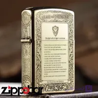 فندک بنزینی زورو طرح بازی تاج و تخت طلایی Zorro Game Of Thrones Gold