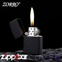 فندک بنزینی زورو آسفالتی مشکی Zorro Black Crackle