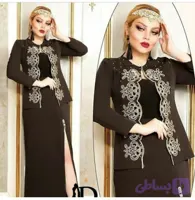 کت و دامن زنانه جلو کار کاملا گلدوزی شده کد 4048