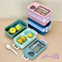 ظرف غذای دوطبقه ماکروویوی lunch