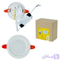 پنل سقفی توکار 8 وات بک لایت افراتاب