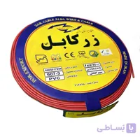 سیم برق افشان 1 در 1 زرکابل آلبا حلقه 100متری