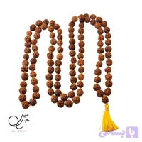 تسبیح رودراکشا اصل نپال ۱۰۸ دانه سایز ۱۲