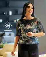 شومیز مخمل فندی