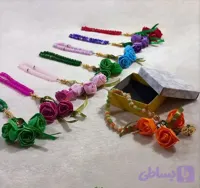 تسبیح جشن تکلیف ۳۳دانه گلدار با جعبه