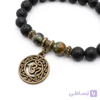 دستبند سنگ لاوا و جاسپر کامبابا
