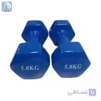 دمبل 5 کیلویی روکشدار × 2 عدد