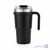 ماگ تامبلر دسته‌دار SITARAYURI مدل 600ML | تراول ماگ حرفه‌ای برای سفر، باشگاه و استفاده روزانه