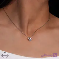 نیم ست نقره زنانه نجوای عشق عیار 925 کد 1837