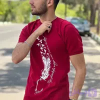تیشرت اندامی طرح پر