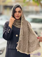 شال پاییزه پلیسه دور دانتل با ارسال فوری 🦋