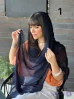 شال ژورژت درختی تابستانه دورریش دخترانه زیبا 🎀