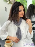 دستمال گردنی ساتن پلیسه دخترانه