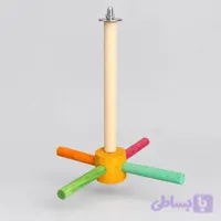 چرخ و فلک چوبی قابل اتصال به قفس