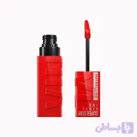 رژ لب مایع براق میبلین مدل Vinyl Ink | رنگ Red-Hot