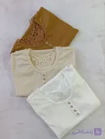 تیشرت زنانه پشت گیپوری