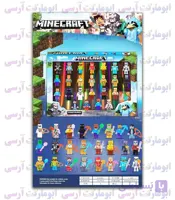 مجموعه مینی‌ فیگور های مفصلی ۲۴ عددی ماینکرافت