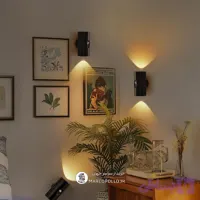 چراغ دیواری مدرن دوطرفه، شارژی و ریموت دار