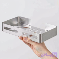 قفسه حمام مدل وسط تیبیکو کد L01 یک طبقه دیواری آلومینیومی
