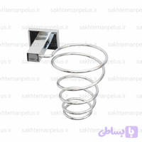پایه دیواری استیل نگهدارنده سشوار استیل براق