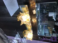 چراغ دو شعله بالا آینه طلایی