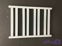 حوله خشکن حمام دیواری استیل سفید ۵۰ در ۸۰ رویال