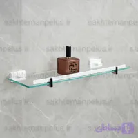 اتاژور شیشه ای جلوی آینه ای دیواری سرویس بهداشتی و حمام گریت تمام سفید